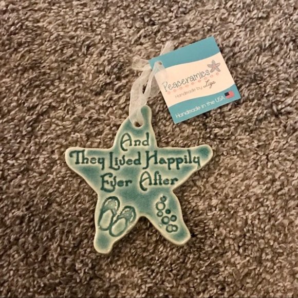 "Happily Ever After" Starfish Ornament - Picture 2 of 2